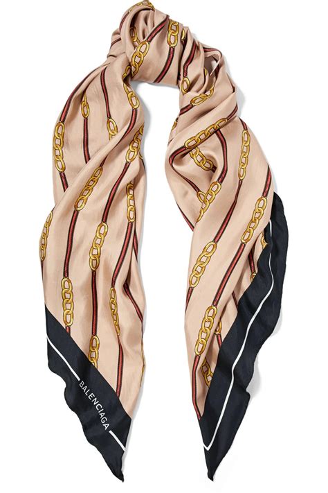 Silk scarf Gucci X Balenciaga Beige in Silk .